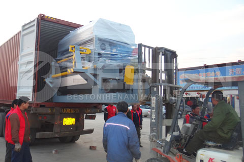 Shipment of Beston Egg Tray Making Machine